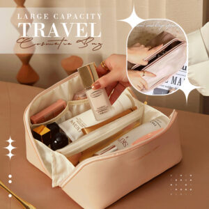 Trousse de voyage grande capacité – Trousse de voyage multifonction pour femmes – Organiseur d'articles de toilette – Trousse de rangement pour femmes – Trousse à maquillage – Accessoire