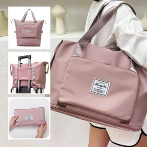 Sac de voyage pliable et imperméable, grande capacité, pour la gym et le fitness, idéal pour les week-ends et les nuitées, pour femmes
