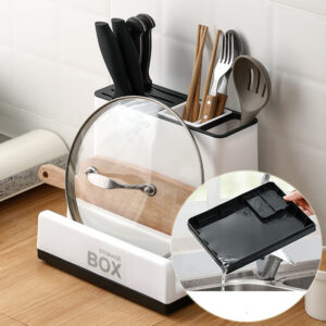 Rangements pour vaisselle, rangements en plastique pour couteaux de cuisine, supports pour une cuisine bien organisée, gadgets de cuisine