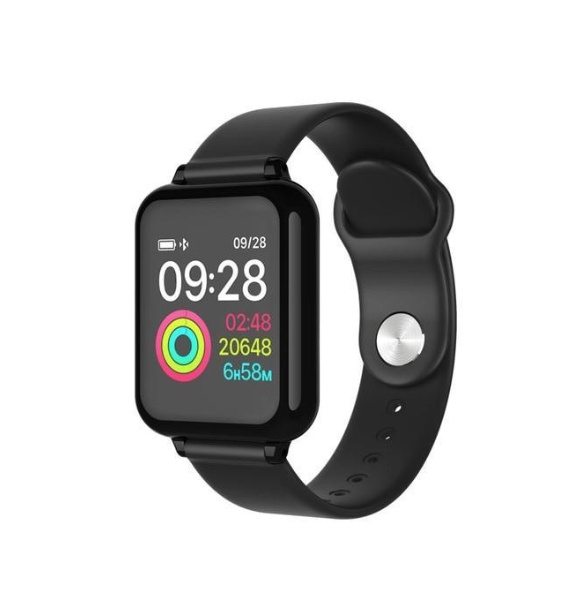Compatible avec Apple, montre de sport connectée B57 à écran couleur