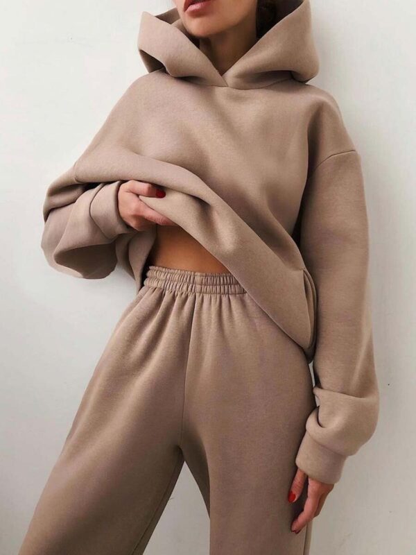 Vêtements décontractés pour femmes : sweat à capuche, ensemble deux pièces, survêtement
