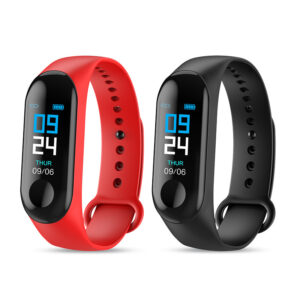 Compatible avec : bracelet connecté, mesure de la fréquence cardiaque et de la tension artérielle, suivi de l'activité physique, comptage des pas, notifications intelligentes, bracelet coloré