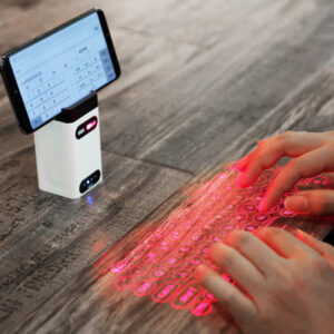 Clavier laser virtuel LEING FST Bluetooth sans fil pour projecteur, téléphone, ordinateur de bureau, tablette et ordinateur portable, avec fonction souris