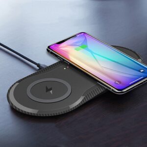 Chargeur sans fil double pour téléphones portables