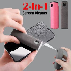 Kit de nettoyage pour écrans de téléphones portables et d'ordinateurs portables, avec rangement intégré