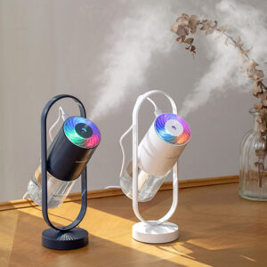 Humidificateur d'air USB « Magic Shadow » pour la maison, avec veilleuses à projection, générateur de brume à ultrasons pour voiture et mini-purificateur d'air de bureau