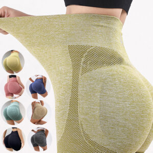 Short de yoga de fitness, pantalon, leggings sans coutures galbant les fesses, pour femmes, pour la salle de sport
