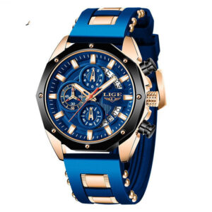 Montres de mode pour homme – Grandes marques – Montres de luxe en silicone – Montres de sport pour homme – Montres à quartz avec date – Montres-bracelets étanches – Chronographes