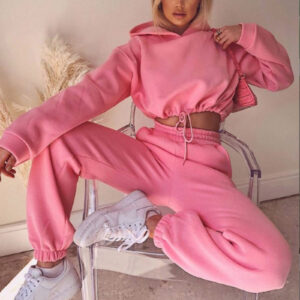 Survêtements de jogging pour femmes : ensembles 2 pièces, survêtements, sweats à capuche sexy à manches longues – Vêtements de sport décontractés et de fitness