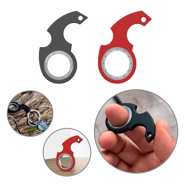 Porte-clés créatif avec fidget spinner, jouet anti-anxiété, anti-stress, spinner pour les doigts, porte-clés, décapsuleur, jouet pour enfants