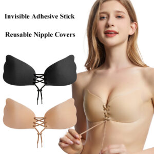 Soutiens-gorge sans bretelles grande taille, adhésifs, push-up, pour femmes, soutien-gorge « Rabbit », lingerie, invisibles, tendance