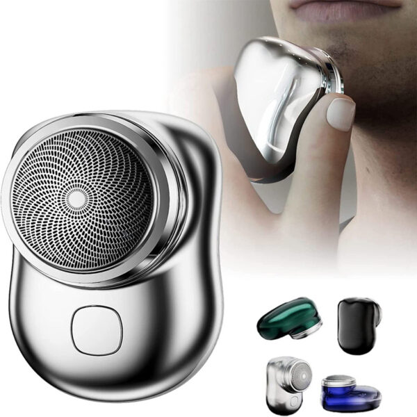 Mini-rasoirs électriques portables sans fil pour le visage, rechargeables par USB, pour rasage à sec ou sous l'eau, indolores, de petite taille, pour hommes
