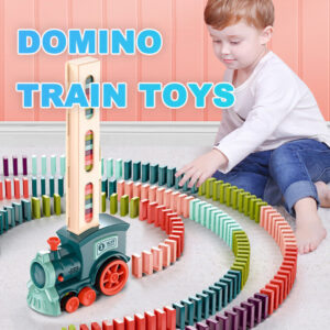 Jouets Domino Train, jouets pour bébés, puzzle de voiture, mécanisme de déverrouillage automatique, sous licence officielle, blocs de construction électriques, jouet train