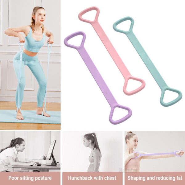 Bande de résistance pour le yoga et le fitness, cordes élastiques pour l'entraînement des bras et du dos - Bandes d'étirement Pure Barre pour la poitrine, les bras et les épaules : équipement d'exercice destiné à la kinésithérapie, au yoga, au Pilates et aux étirements