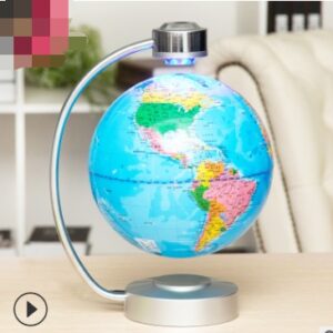 Globe de 8 pouces à suspension magnétique : décoration de bureau, cadeau d'entreprise, cadeau original et créatif pour un anniversaire