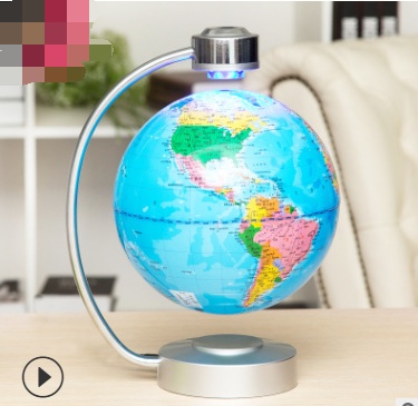 Globe de 8 pouces à suspension magnétique : décoration de bureau, cadeau d'entreprise, cadeau original et créatif pour un anniversaire