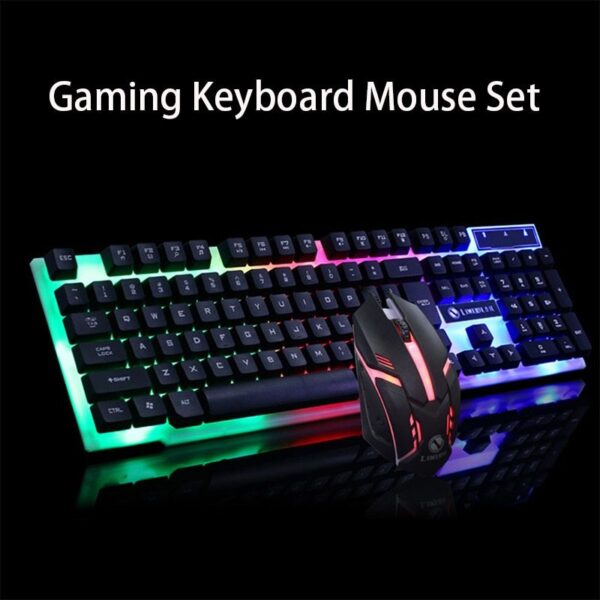 Ensemble GTX300 Gaming CF LOL : clavier et souris de jeu lumineux