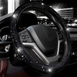 Housse de volant en diamant, strass et cristaux – Housses de volant artisanales pour voiture