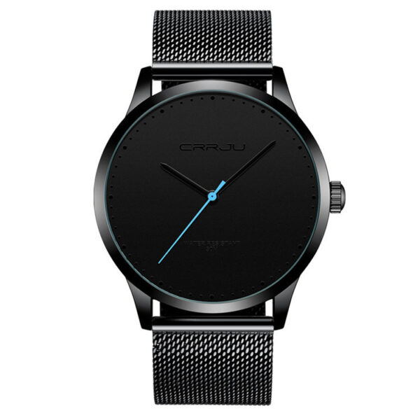 Montre tendance pour homme avec bracelet en mailles d'acier inoxydable
