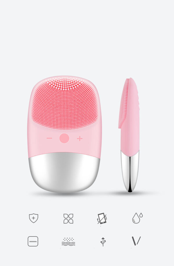 Mini brosse nettoyante électrique en silicone pour le visage, appareil de nettoyage électrique pour le visage, brosse nettoyante pour le visage, appareil de massage pour la peau, accessoires de soins de la peau