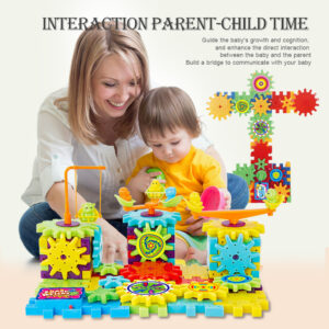 Jeux de construction 3D « Electric Gears » : modèles réduits, briques en plastique, jouets éducatifs pour enfants