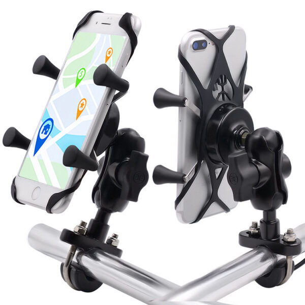 Support de téléphone portable pour moto – Accessoires pour vélos électriques et vélos classiques – Support de base en alliage d’aluminium