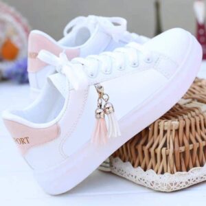 Chaussures blanches en maille pour femme, chaussures tendance, chaussures respirantes, chaussures pour étudiantes, chaussures décontractées coréennes, chaussures de sport, chaussures plates, chaussures pour femme