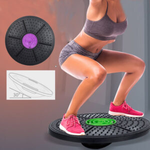 Disque d'équilibre pour yoga, plaques rondes de stabilité, appareil d'entraînement pour le fitness et le sport, pour le travail de la taille, planche d'équilibre de fitness