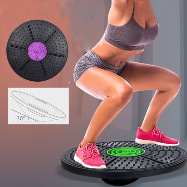 Disque d'équilibre pour yoga, plaques rondes de stabilité, appareil d'entraînement pour le fitness et le sport, pour le travail de la taille, planche d'équilibre de fitness