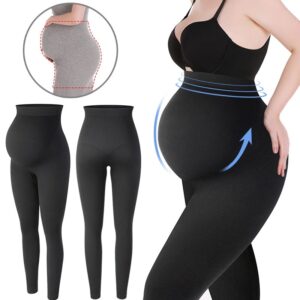 Leggings de maternité, pantalons taille haute, vêtements de grossesse pour femmes