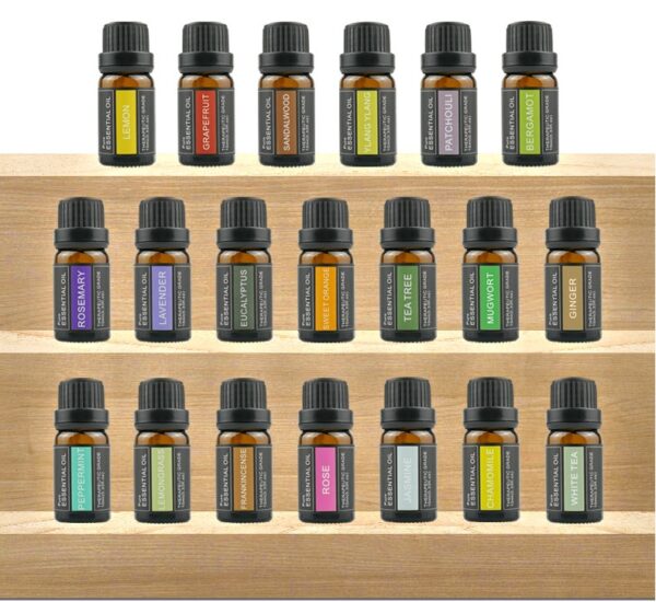 Bougie d'aromathérapie, huile essentielle, gingembre, absinthe, huile essentielle de rose et de bois de santal, parfumée, huile à base d'une seule plante, coffret de parfums.