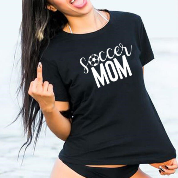 T-shirt « Soccer Mom » pour femme, imprimé football, pour les jours de match, t-shirt de sport