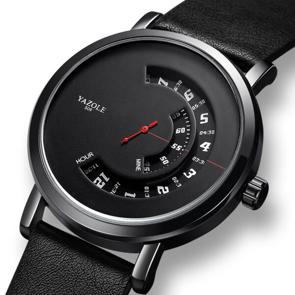 Montre pour homme à cadran rotatif, étanche, à quartz, pour homme