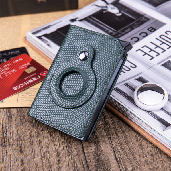 Porte-cartes RFID, portefeuilles pour homme, porte-monnaie, petit portefeuille noir, portefeuille fin en cuir, mini-portefeuilles pour AirTag