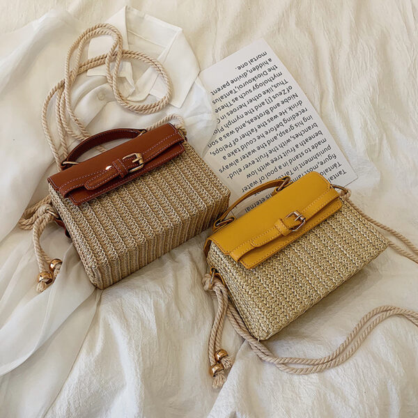 Sac à main tendance en osier tressé