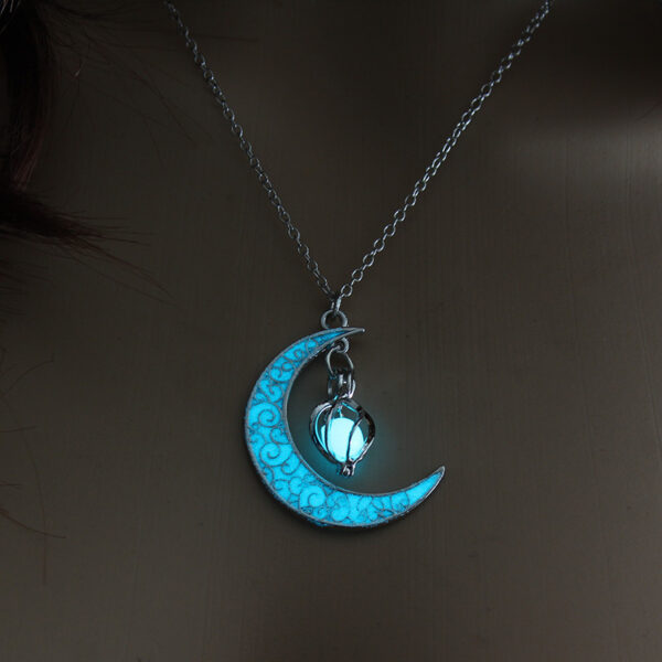 Colliers avec pendentifs lumineux Colliers à chaîne plaqués argent