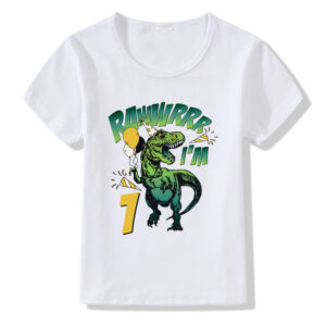 T-shirt pour enfants avec les chiffres de 1 à 9 - T-shirt d'anniversaire