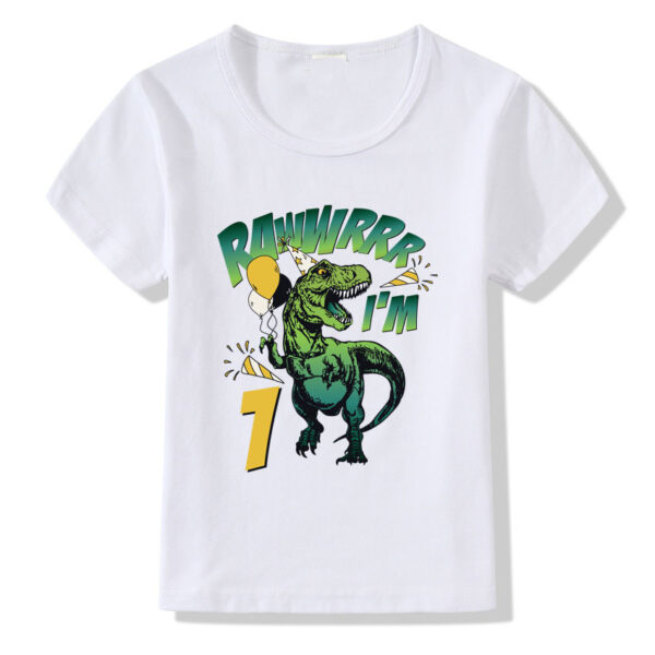 T-shirt pour enfants avec les chiffres de 1 à 9 - T-shirt d'anniversaire