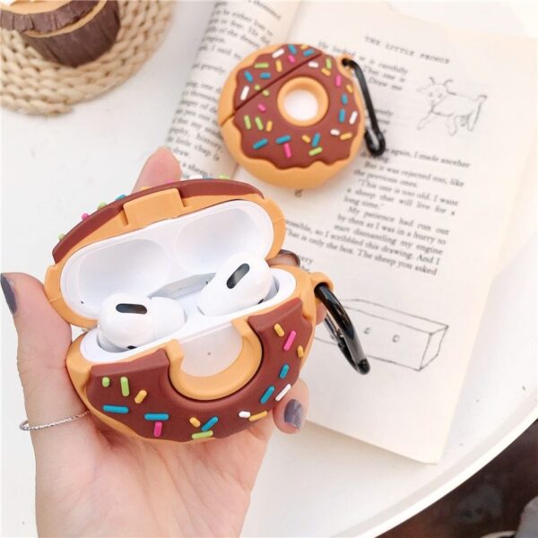Compatible avec Apple, étui « Donuts » pour AirPods Pro en Silicorn