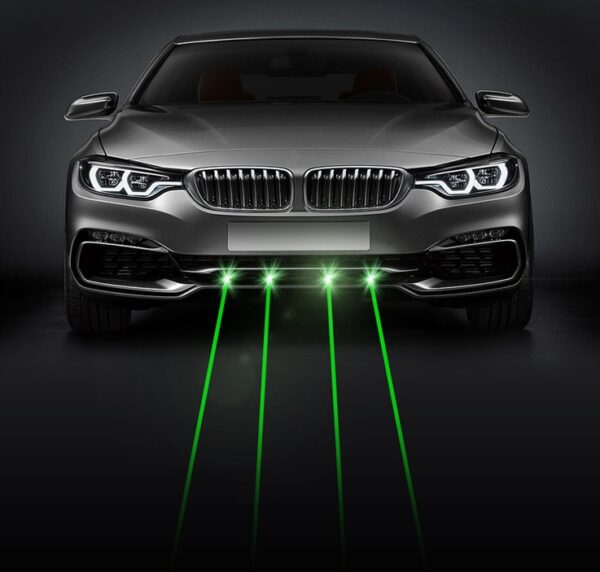Feu de brouillard laser pour voiture et camion, feu d'avertissement, lumière puissante, 100 mW