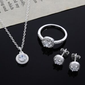 Parure de bijoux en zircon