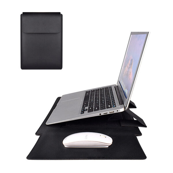 Housse de protection pour ordinateur portable avec tapis de souris intégré