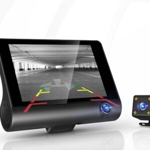 Enregistreur de conduite haute définition 1080p à trois canaux d'enregistrement