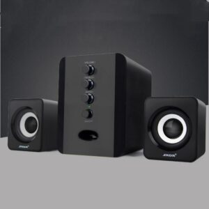 Enceintes Ordinateur D-202 Lecteur de musique intégré Caisson de basses Enceinte Smartphones Chaîne stéréo
