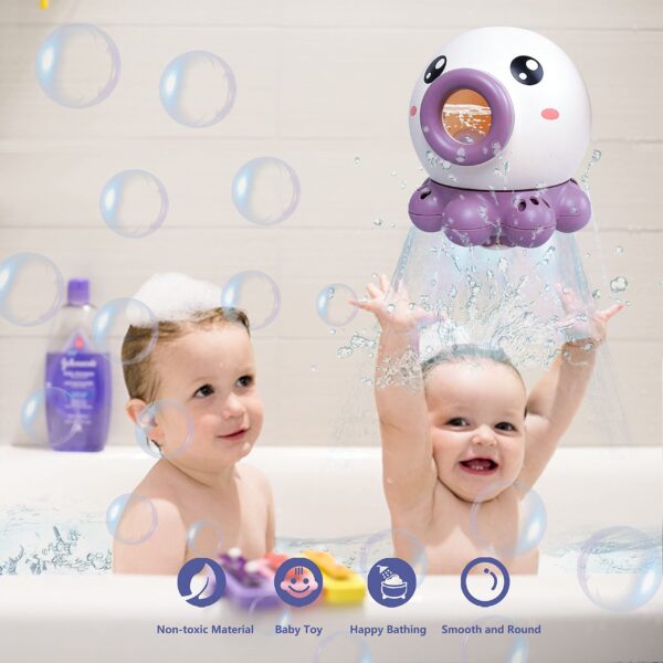Jouet de bain « Fontaine à pieuvre » avec jet d'eau et douche rotative – Jouet de salle de bain – Jouets aquatiques d'été – Arroseur – Jouets de plage – Jouets aquatiques pour enfants