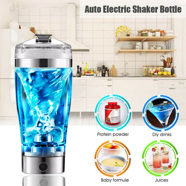 Mélangeur électrique pour boissons protéinées, bouteille shaker USB, mixeur pour lait et café, bouilloire, sport et fitness, tasse shaker électrique rechargeable