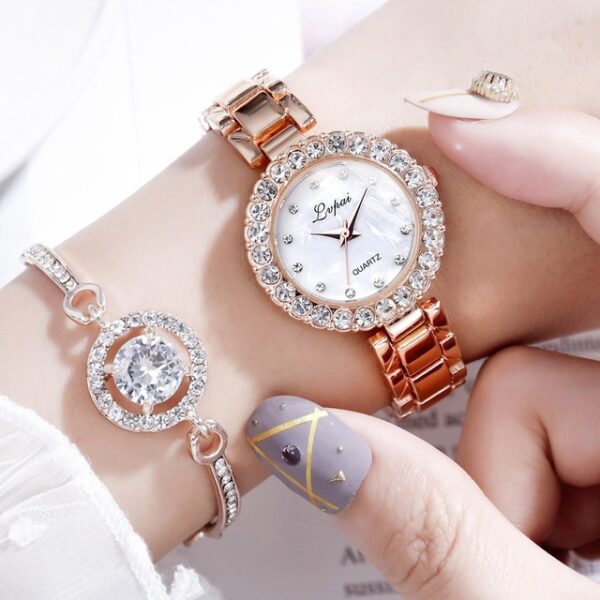 Montres - Ensemble bracelet-montre à quartz pour femme, mode, de marque, de luxe