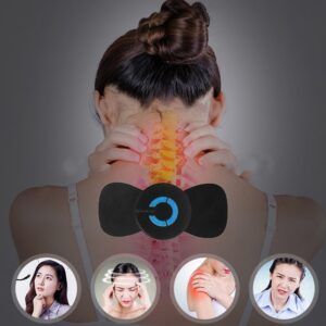 Mini-appareil de massage électrique pratique pour les épaules et la nuque, destiné à la colonne cervicale