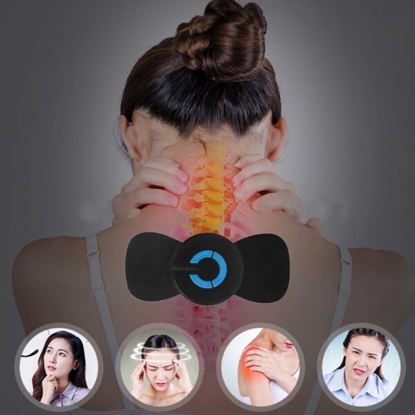 Mini-appareil de massage électrique pratique pour les épaules et la nuque, destiné à la colonne cervicale