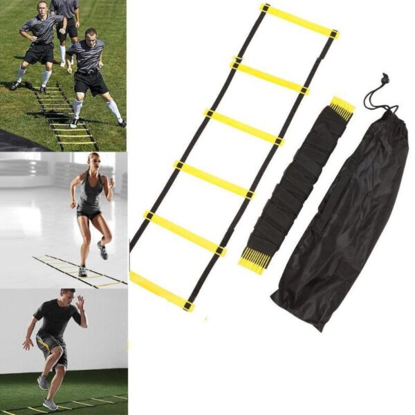 Échelles d'entraînement à l'agilité pour le football, échelles de vitesse, escaliers, sangles en nylon, matériel de fitness